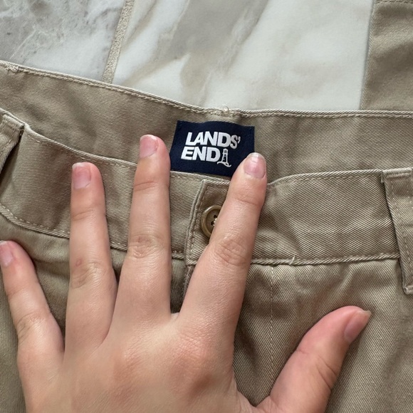 Lands' End Men's Khaki Chinos - Picture 5 of 7
